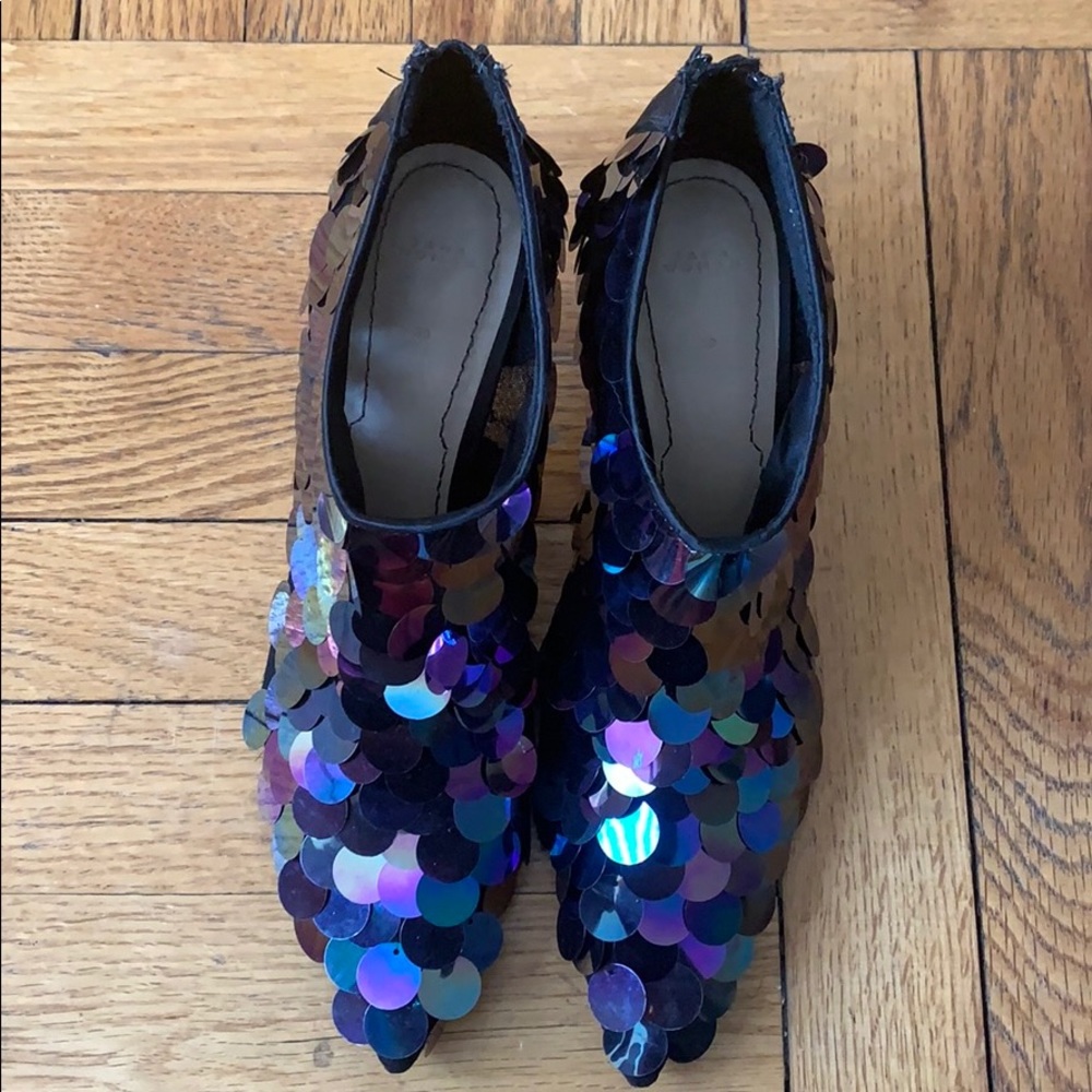 Zara Sequin booties Size 39